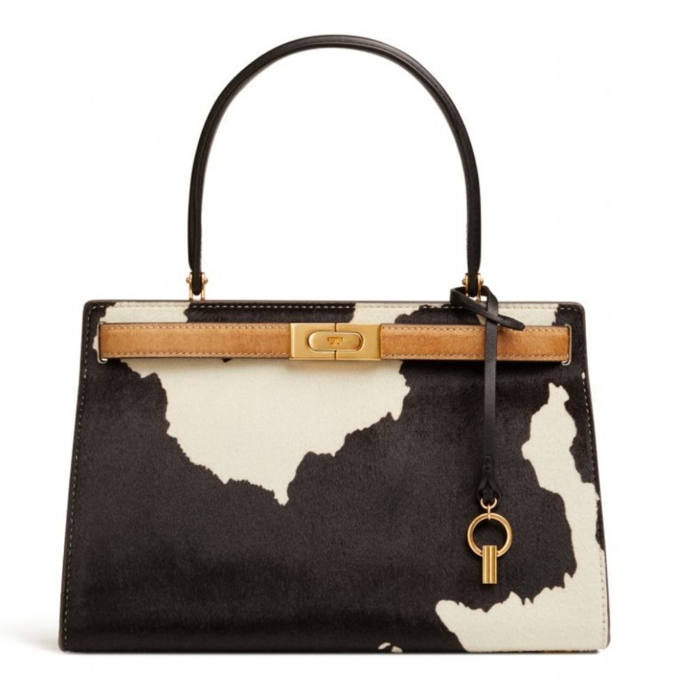 TORY BURCH LEE RADZIWILL CALFHAIR SATCHEL
